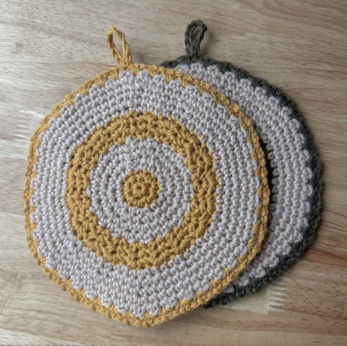 Crochet Round Trivet Potholder