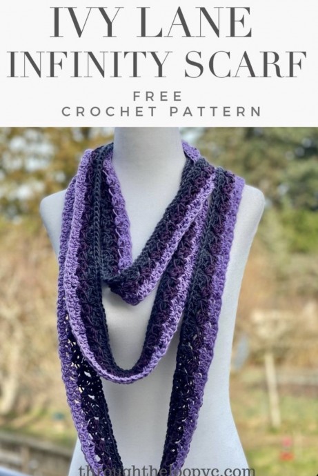 Ivy Lane Infinity Scarf – Free Crochet Pattern