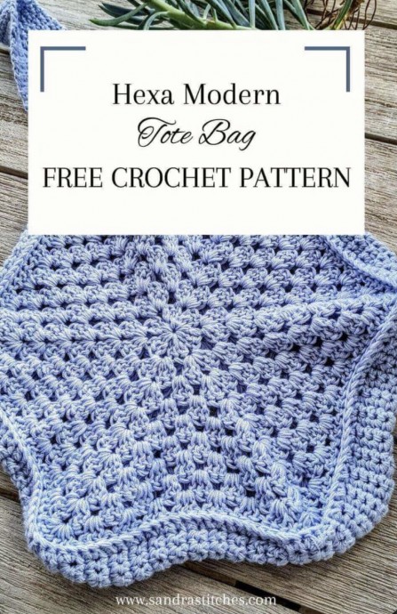 Modern Crochet Tote Bag Pattern (FREE)