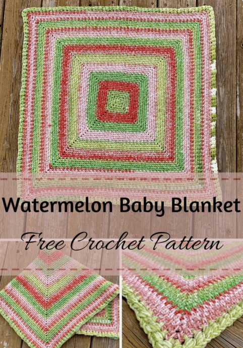 Watermelon Baby Blanket