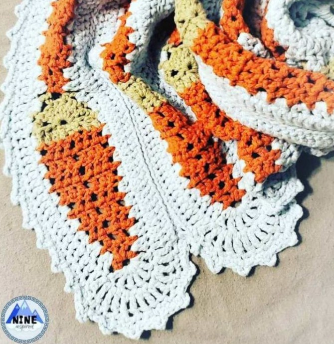 Crochet Carrot Baby Blanket