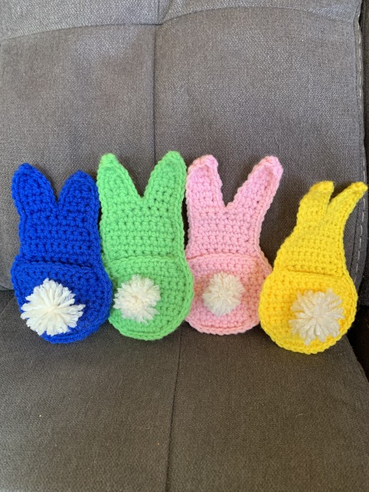 Crochet Easter Bunny Pockets Crochet Easter Bunny Pockets