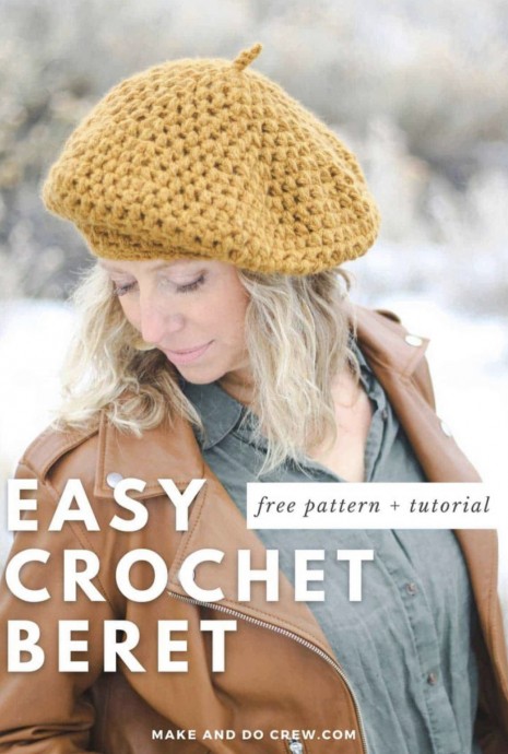 Easy Crochet Beret Pattern