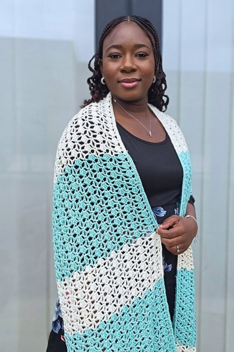 Crochet Tidal Spring Scarf