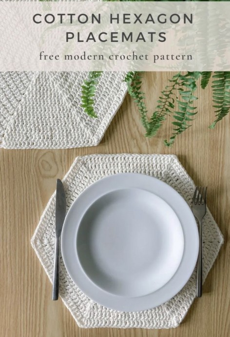 Enhance Your Dining Experience with Charming Cotton Hexagon Crochet Placemats Enhance Your Dining Experience with Charming Cotton Hexagon Crochet Placemats
