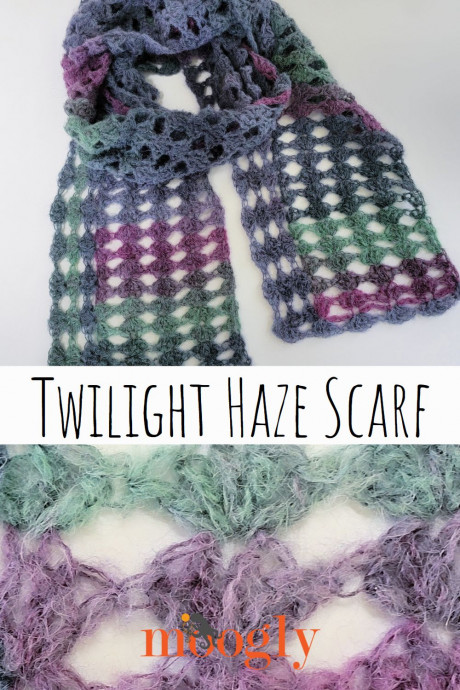 Crochet Twilight Haze Scarf