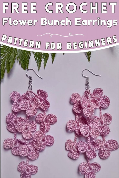 Crochet Flower Bunch Earrings - Cute and Whimsical Jewelry for Every Occasion Crochet Flower Bunch Earrings - Cute and Whimsical Jewelry for Every Occasion