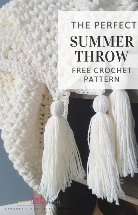 The Perfect Summer Crochet Blanket Free Pattern