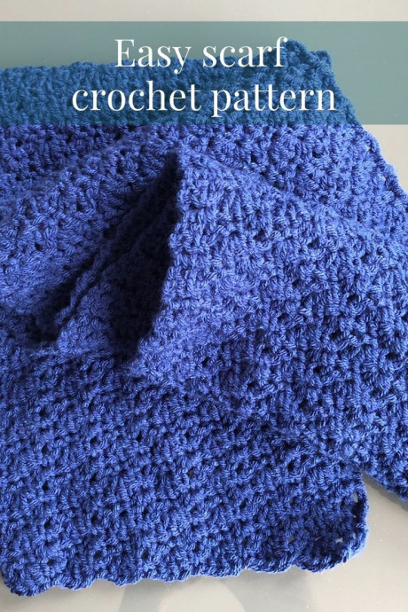 Crochet Blooming Scarf
