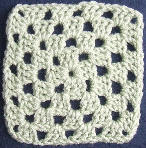 Crochet Solid Granny Square