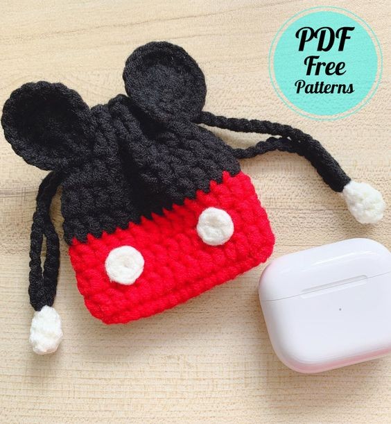 Create a Magical Mickey Mouse Airpod Case with This Fun Crochet DIY Project Create a Magical Mickey Mouse Airpod Case with This Fun Crochet DIY Project