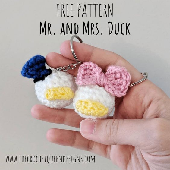 Create Adorable Crochet Mr. and Mrs. Duck Keychains for a Fun Touch to Your Everyday Essentials Create Adorable Crochet Mr. and Mrs. Duck Keychains for a Fun Touch to Your Everyday Essentials