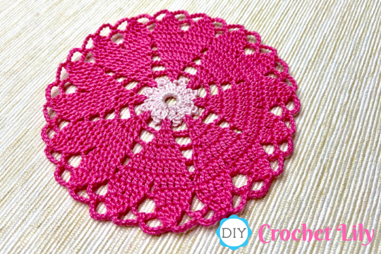 Create a Stunning Crochet Doily with Intricate Heart Designs for Your Home Decor