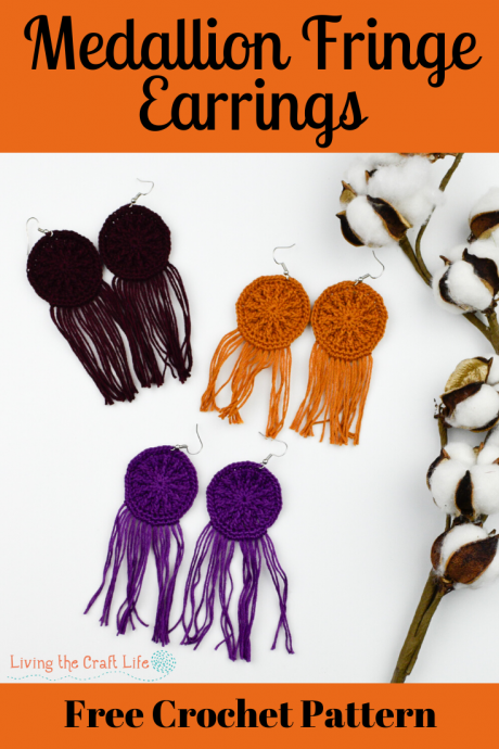 Create Stunning Crochet Medallion Fringe Earrings - A Detailed Guide for Craft Enthusiasts Create Stunning Crochet Medallion Fringe Earrings - A Detailed Guide for Craft Enthusiasts