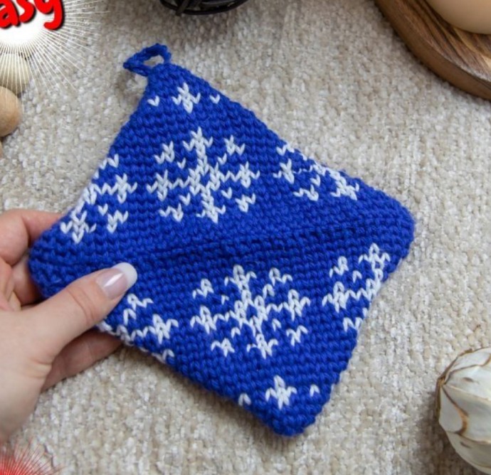 Crochet Snowflake Potholder