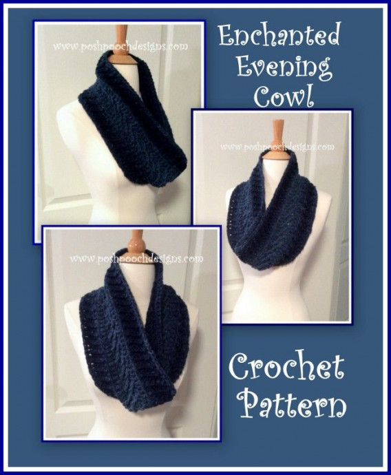Crochet Enchanted Evening Cowl