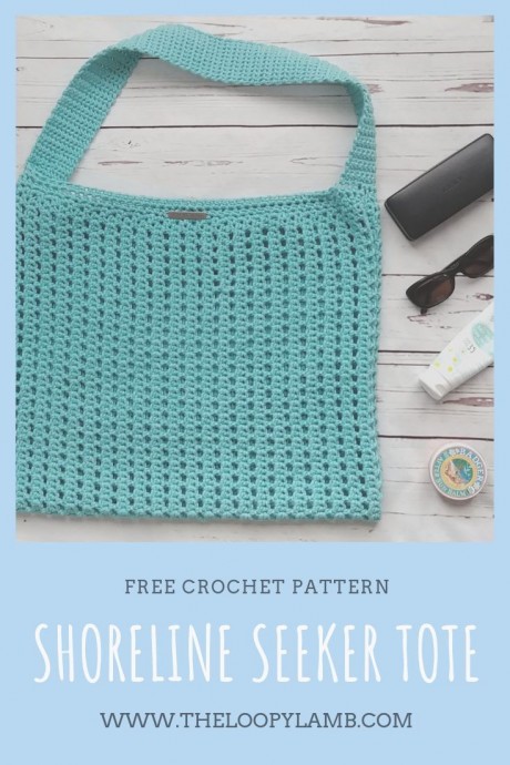 Lovely Crochet Beach Tote Bag