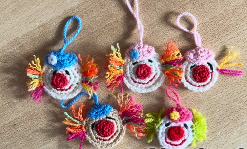 Crochet Clown Head