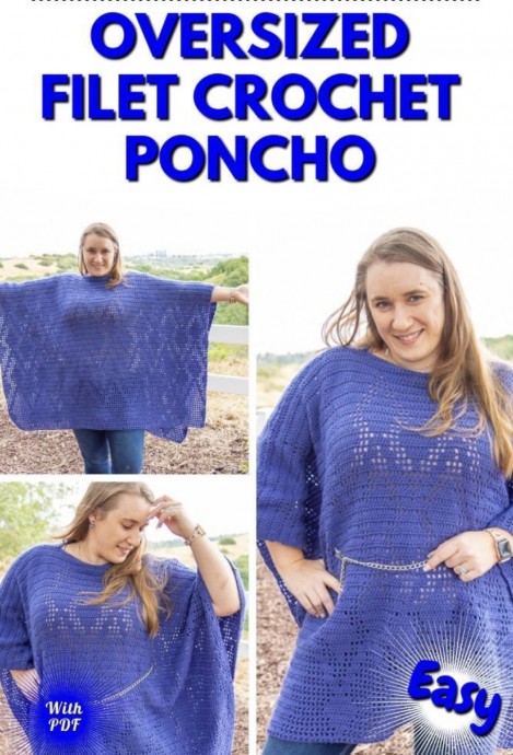 Crochet Oversized Poncho