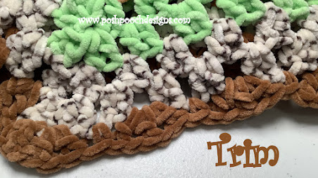 Crochet Fuzzy Kiwi Blanket