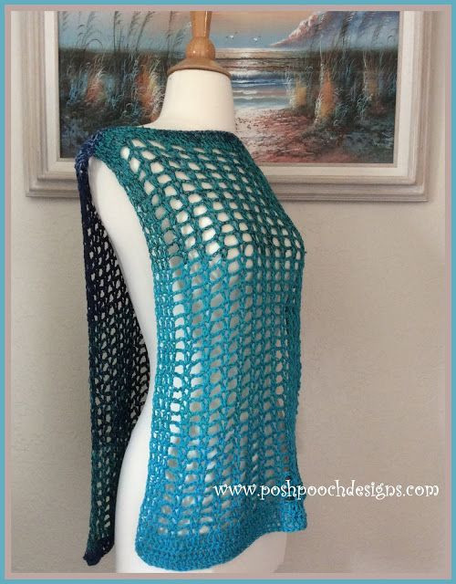 Create Your Own Crochet Ocean Waves Swim Suit Cover for Easy Bohemian Style