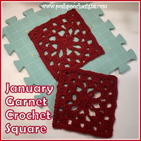 Create a Cozy Crochet January Garnet Afghan Square for Your Home