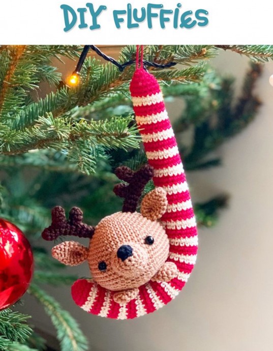 Crochet Reindeer Christmas Ornament