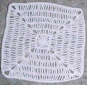 Crochet Treble Thread Square