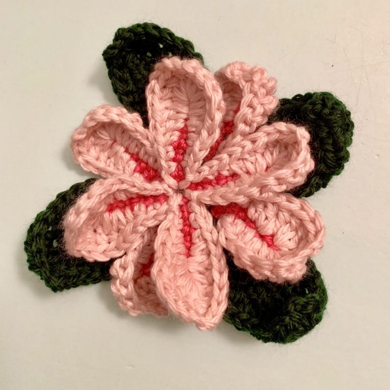 Crochet Spring Blooms Misty Magnolia Square