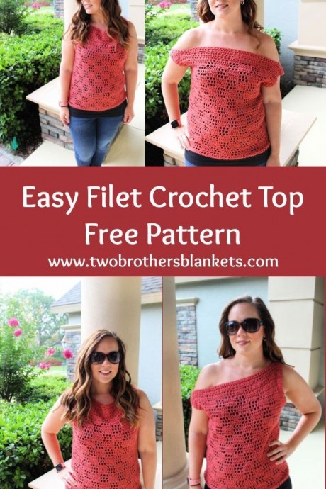 Easy Filet Crochet Top