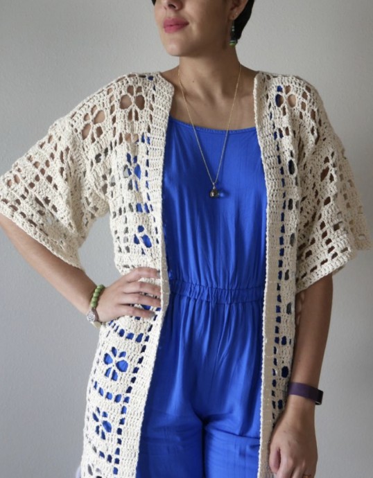 Elevate Your Wardrobe with the Stylish Crochet Flower Duster: A Must-Have Garment Elevate Your Wardrobe with the Stylish Crochet Flower Duster: A Must-Have Garment