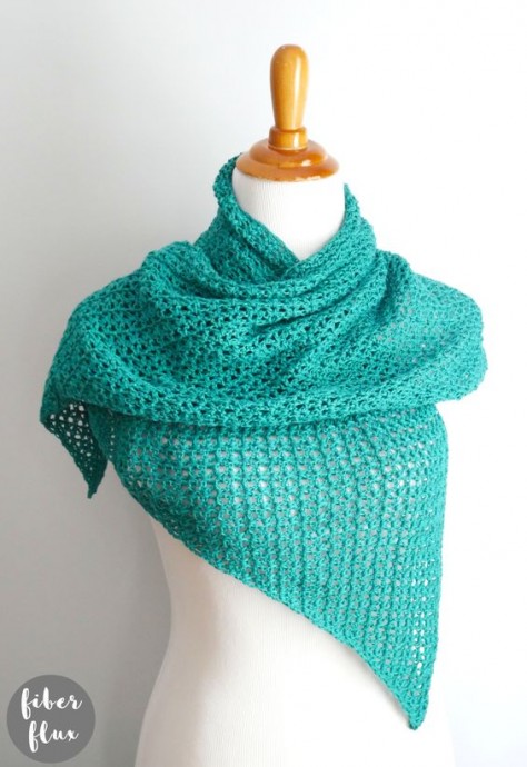 Crochet Malachite Shawl