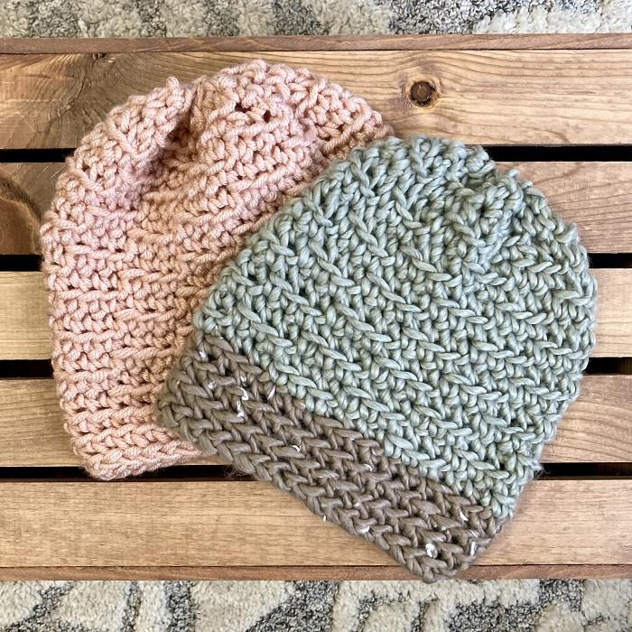 Crochet Textured Beanie