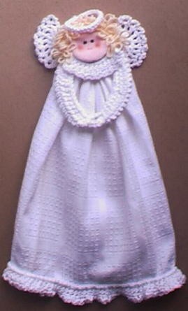 Create a Charming Crochet Kitchen Angel Towel Ring for Your Home