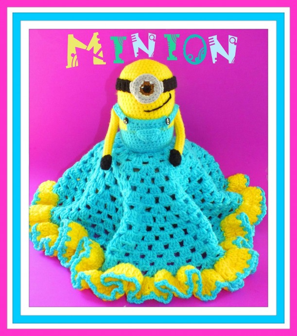 Create a Cozy and Whimsical Crochet Minion Granny Square Security Blanket Create a Cozy and Whimsical Crochet Minion Granny Square Security Blanket