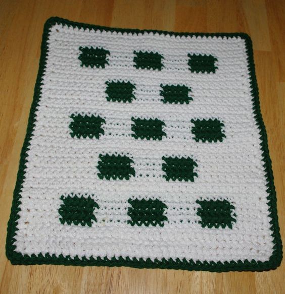 Crochet Check It Out Dishcloth
