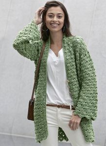 Crochet Green Flared Cardigan for Women - A Stylish and Cozy Fashion Staple Crochet Green Flared Cardigan for Women - A Stylish and Cozy Fashion Staple