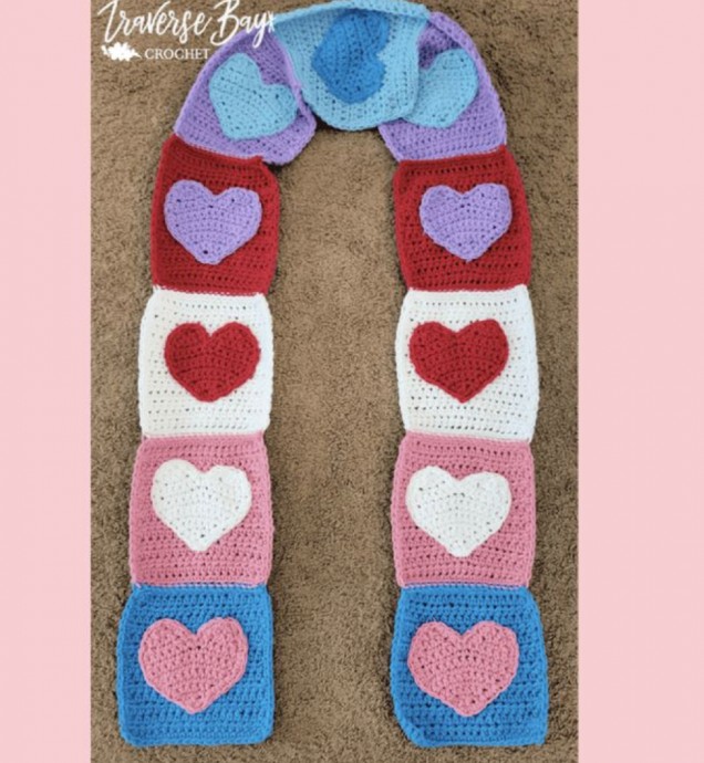 Discover the Elegance of the Handcrafted Crochet Heart Scarf - Perfect for Every Occasion Discover the Elegance of the Handcrafted Crochet Heart Scarf - Perfect for Every Occasion