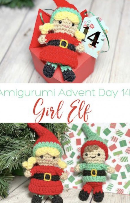 Crochet Mini Girl Elf Amigurumi (Free Pattern)