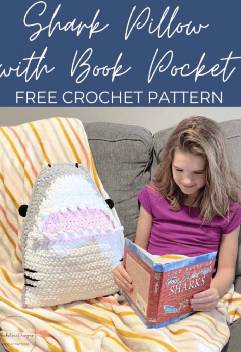 Create Your Own Fun Shark Pillow with This Exciting Crochet Project Create Your Own Fun Shark Pillow with This Exciting Crochet Project