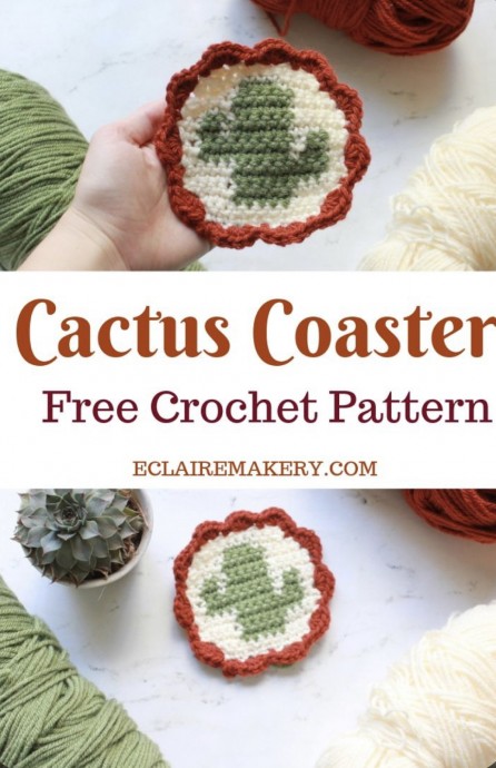 Free Crochet Pattern: Tapestry Cactus Coasters