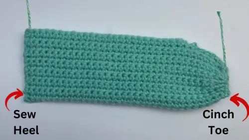 Crochet Slipper Heel
