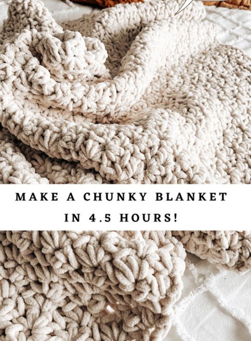 Discover the Cozy Comfort of a Handcrafted Crochet Chunky Blanket