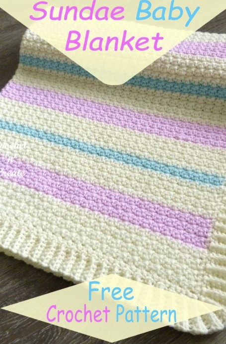 Crochet Sundae Baby Blanket