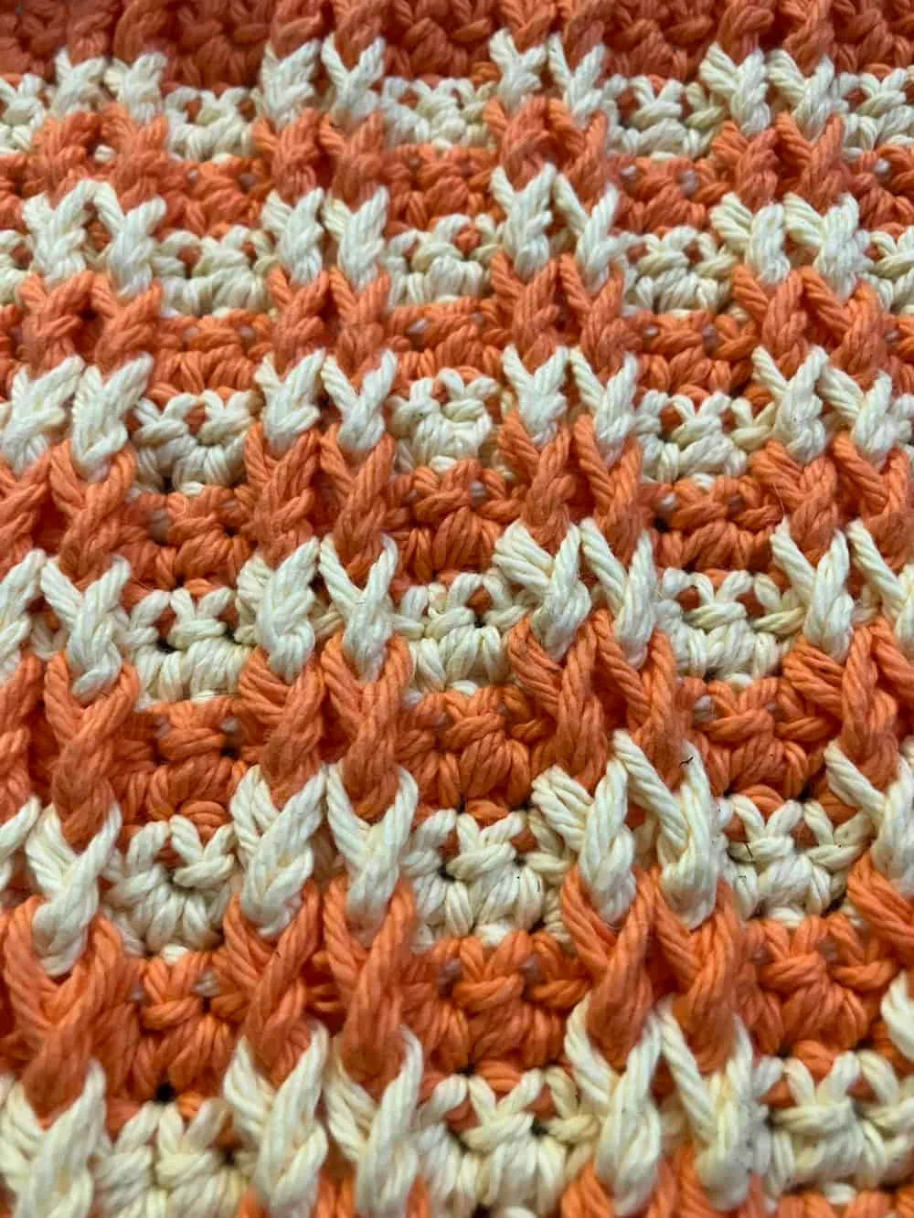 Crochet Sunset Cotton Dishcloth