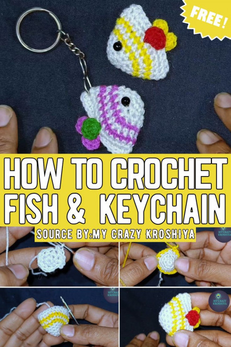 Create Your Own Adorable Crochet Fish Amigurumi Keychain - A Step-by-Step Guide