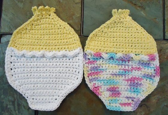 Crochet Easter Duckie Dishcloth