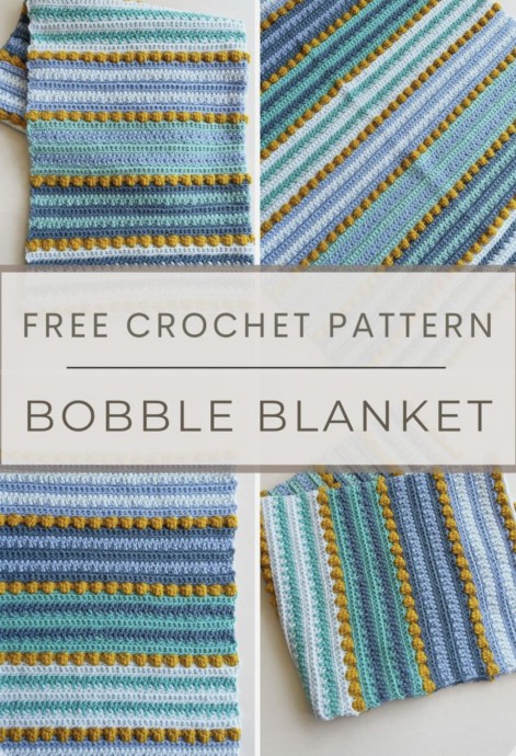 Bobble Stitch Crochet Blanket