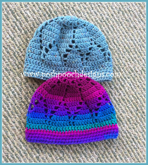 Crochet Pineapple Stitch Beanie