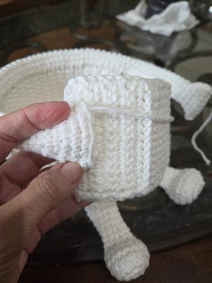 Crochet Book Reader Toilet Paper Holder